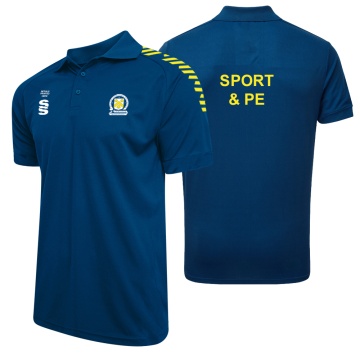 PSC Sport & PE - Dual Solid Colour Polo : Royal