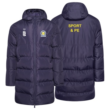 PSC Sport & PE - Active Long Padded Jacket - Navy - Unisex Fit