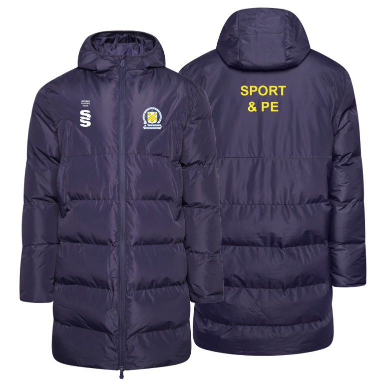 PSC Sport & PE - Active Long Padded Jacket - Navy - Unisex Fit