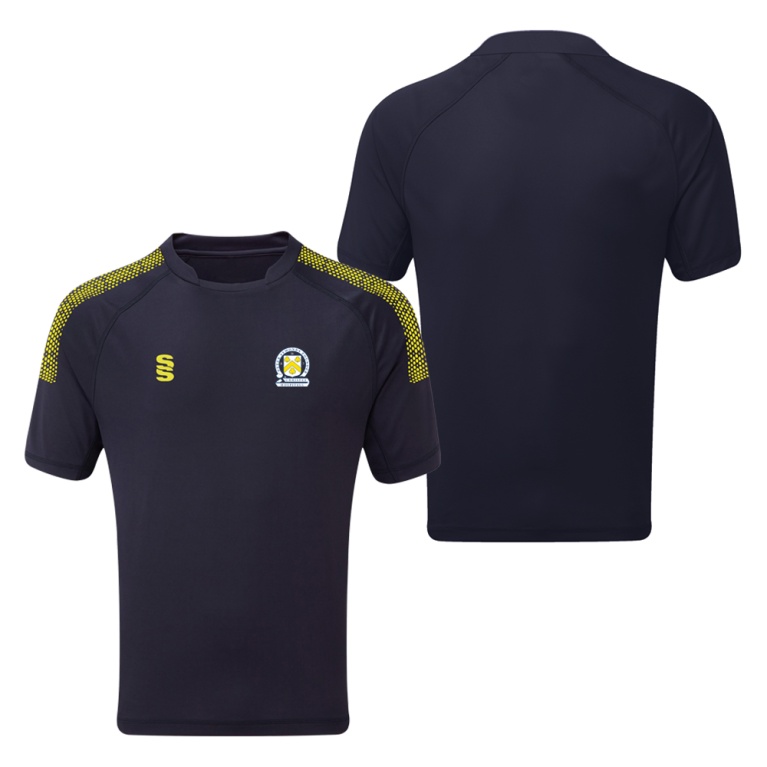 PETER SYMONDS COLLEGE DUAL TRAINING SHIRT NAVY