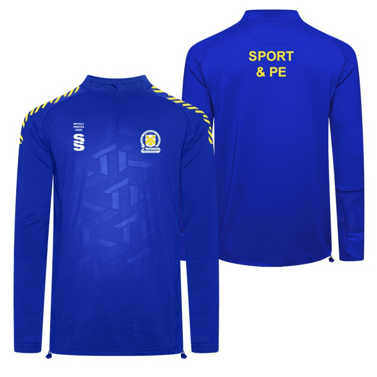 PSC Sport & PE - Impact 1/4 Zip Performance Top - Royal - Unisex Fit
