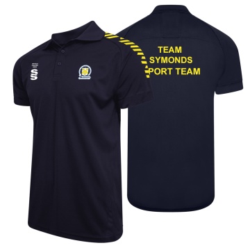 PSC Team Manager - Dual Solid Colour Polo : Navy