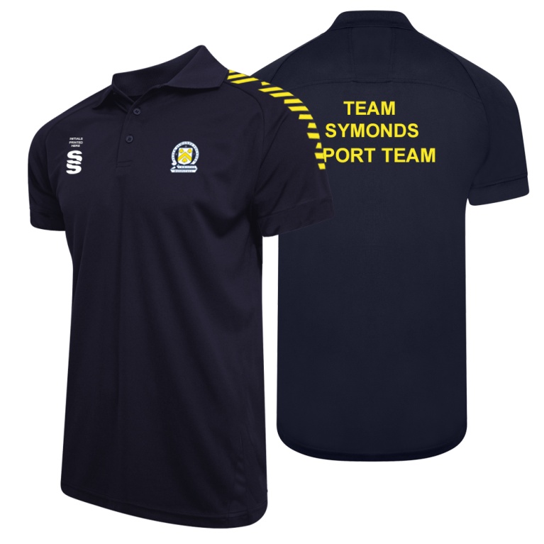 PSC Team Manager - Dual Solid Colour Polo : Navy