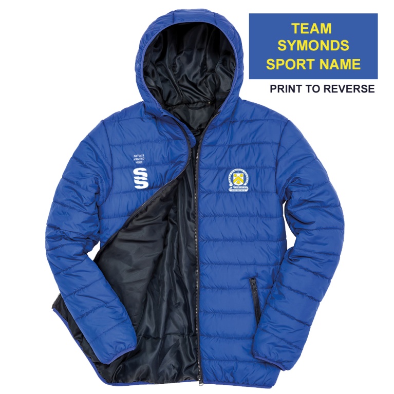 PSC Students - Supersoft Padded Jacket - Royal/Navy - Unisex Fit