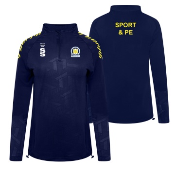 PSC Sport & PE - Impact 1/4 Zip Performance Top - Navy - Ladies Fit