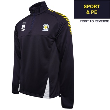 PSC Sport & PE - Fuse Performance Top - Navy / White - Unisex Fit