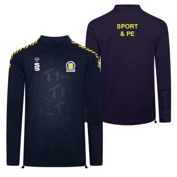 PSC Sport & PE - Impact 1/4 Zip Performance Top - Navy - Unisex Fit