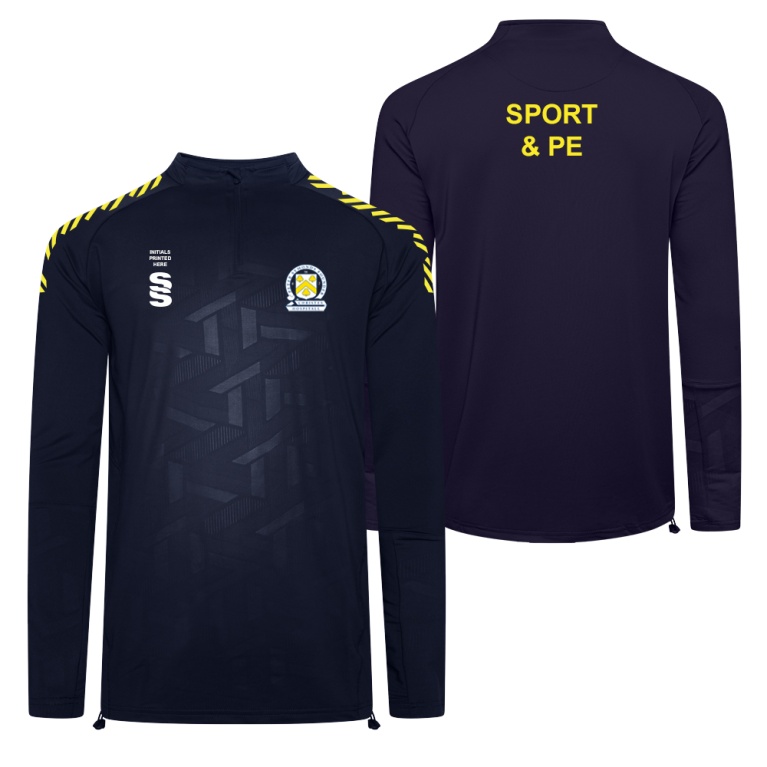 PSC Sport & PE - Impact 1/4 Zip Performance Top - Navy - Unisex Fit