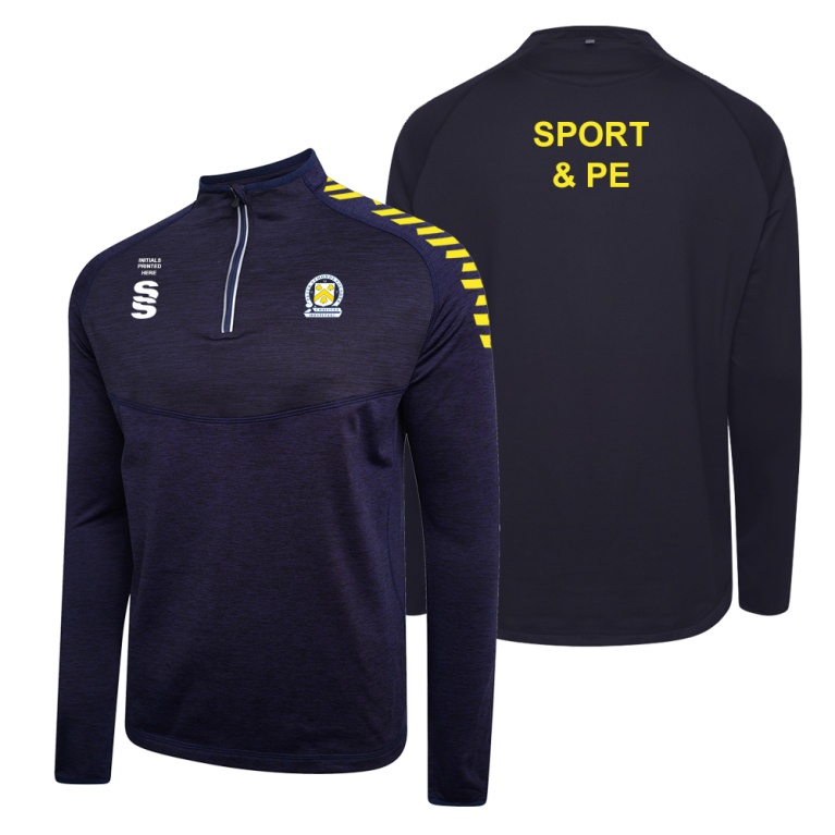 PSC Sport & PE - 1/4 Zip Dual Performance Top - Navy - Unisex Fit