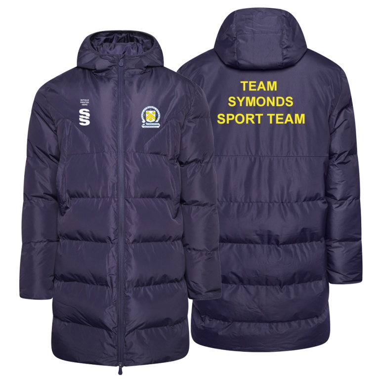 PSC Team Manager - Active Long Padded Jacket - Navy - Unisex Fit